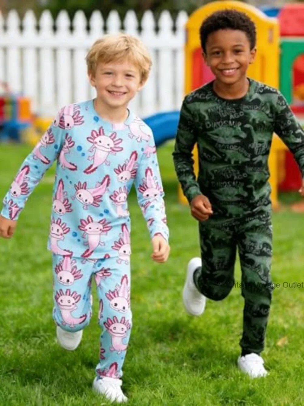 Kids Bamboo Viscose Two-Piece Long Sleeve Pajama Set